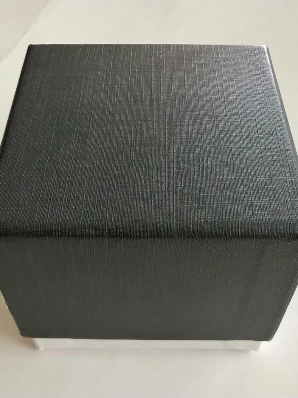 Men's Black and Silver Hybrid Sport Watch